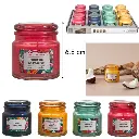 [BO0121 ZEN35] Paradis Exotique scented candle H 6.8 cm, 4 assorted