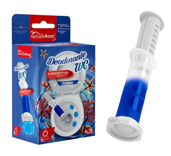 Toilet deodorant gel discs