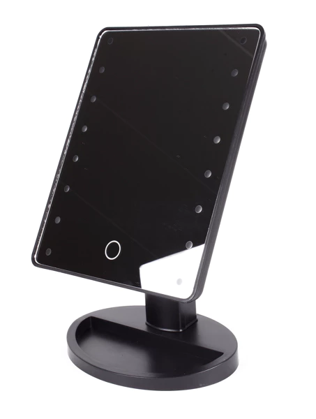 Miroir de maquillage 16 LED dimmable noir