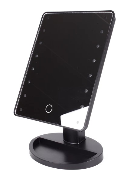 Miroir de maquillage 16 LED dimmable noir