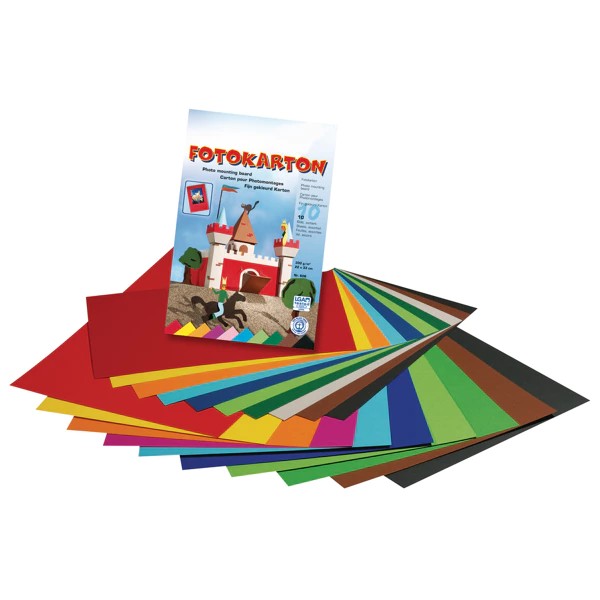 Cardstock A3 – 10 couleurs, 10 feuilles