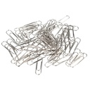 [563702 ZEN35] Silver paper clips, 80 pieces, office case