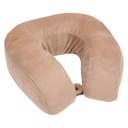 [133635 ZEN35] Coussin de cou mémoire de forme, velours