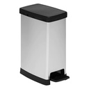 [206737 ZEN35] Poubelle 40l slim argent