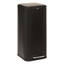 [206702B ZEN35] Poubelle metal 30l Delta noir