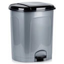 [731382 ZEN35] Gray plastic pedal bin 50 l
