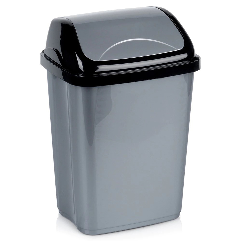 Poubelle en plastique grise 10 l