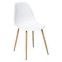 [157268G ZEN35] Chaise polypropylene Taho blanc