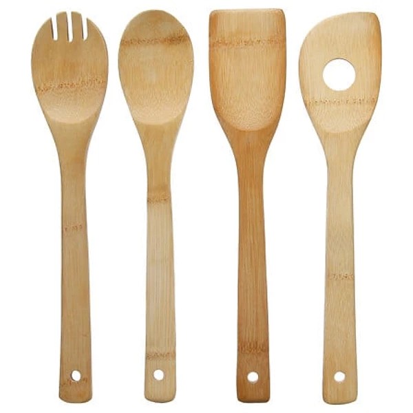 Ustensiles bambou x4 Bois