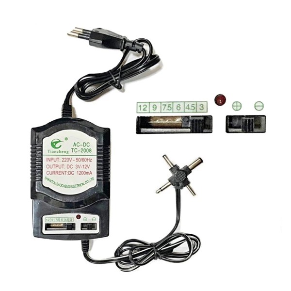 Universal adjustable power supply 3V-12V, AC 220V