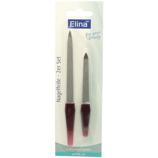 Lime à ongles saphir Elina, 2 pièces (17 cm et 13 cm) sur carte
