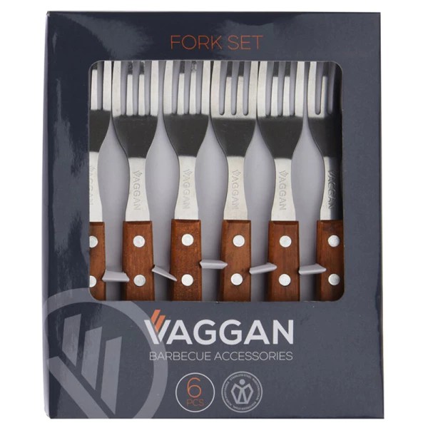 Vaggan Steak Fork Set – 6 Piece