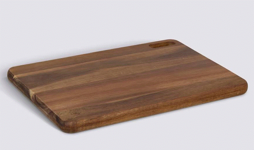 Acacia cutting board. 35L x 25cm x 2cm th.