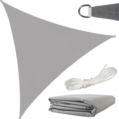 Voile d’ombrage 3 x 3 x 3 m gris – Gardlov 23147