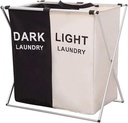 [Laundrybin] Panier à linge pliable à 2 compartiments
