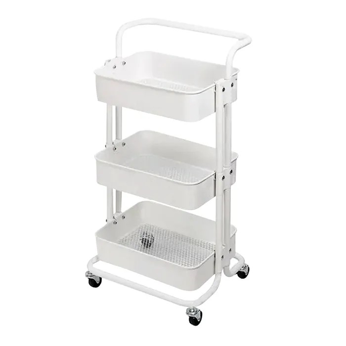 Dessert Trolley sur roulettes blanc