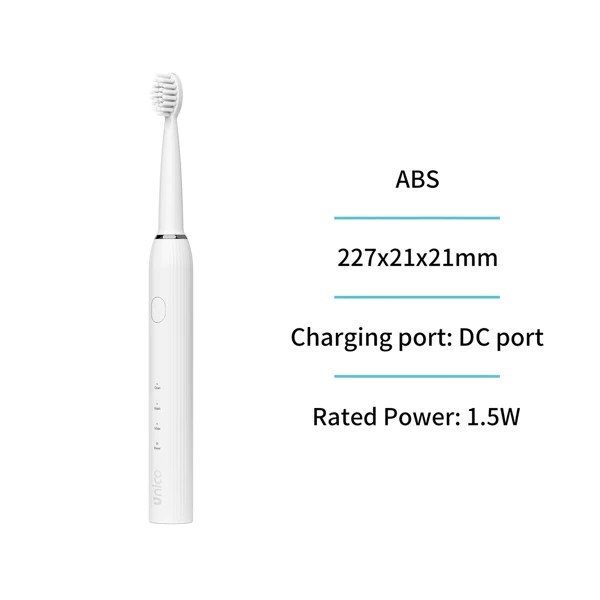 White electric toothbrush