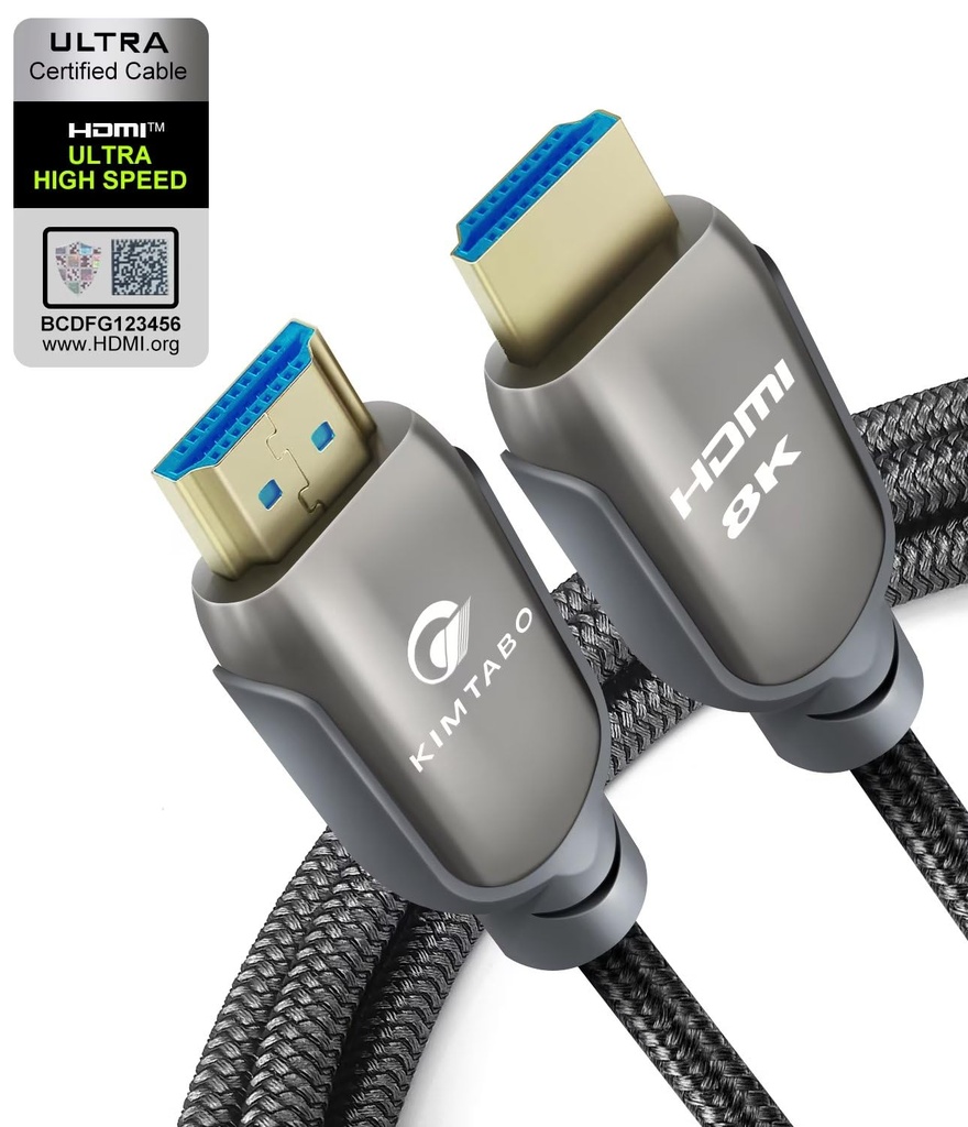 Câble HDMI 2.1 8K 5 m – Ultra Haute Vitesse 48 Gbps – 4K 120Hz / 144Hz