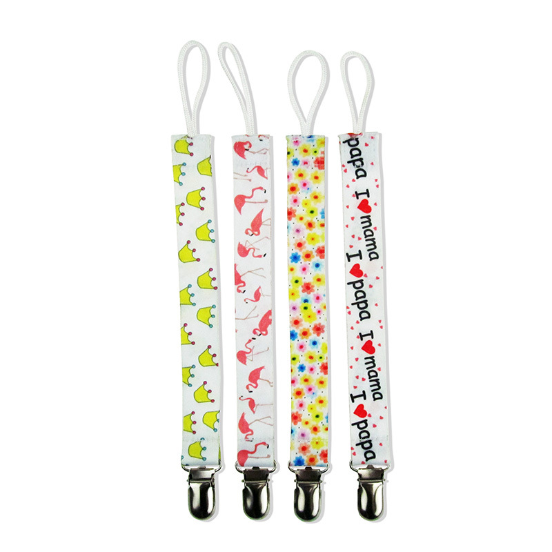 Set of 4 pacifier clips