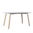 [DLT-S013 BLANC] Thalia 4-covered dining table*81cm*73.5cm