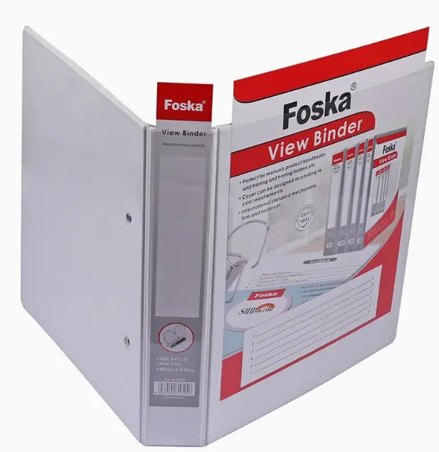CLASSEUR PVC A4/2.54cm FOSKA