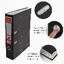 [STA0028-W9800] CLASSEUR CARTON A4/7.62cm LEVIER - NOIR MACHINE FOSKA