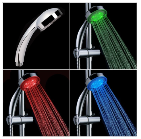 Thermoretractable LED shower head