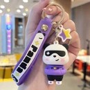 Panda keychain in purple blouse brl223