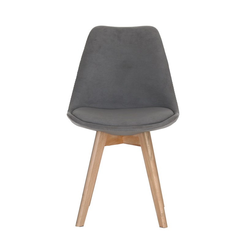 2x EPICURE CHAIRS - IN GREY VELVET