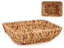 [78410] Rectangular decorative straw center without handle