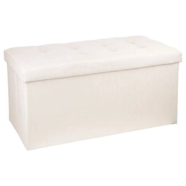 Beige lysandre double foldable pouf