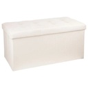 [140091A] Beige lysandre double foldable pouf
