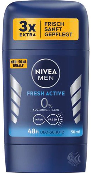 Nivea Deodorant Stick 50ml frais actif homme