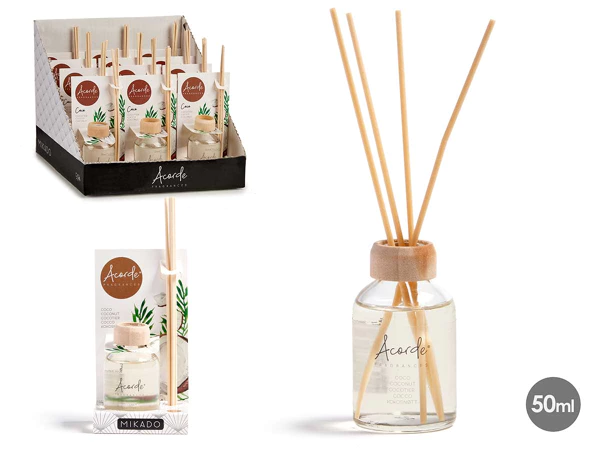 Mikado 50 ml avec bâton de noix de coco ACORDE
