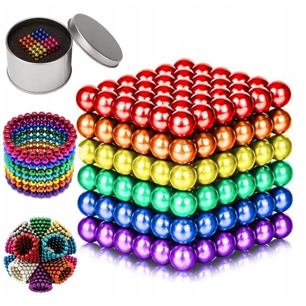 Boules néocubes magnétiques arc-en-ciel 3 mm boîte