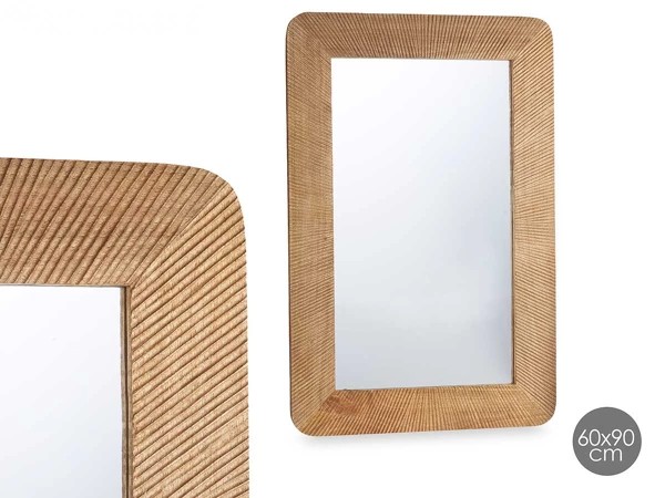 Mirror 60 x 90 cm natural lines