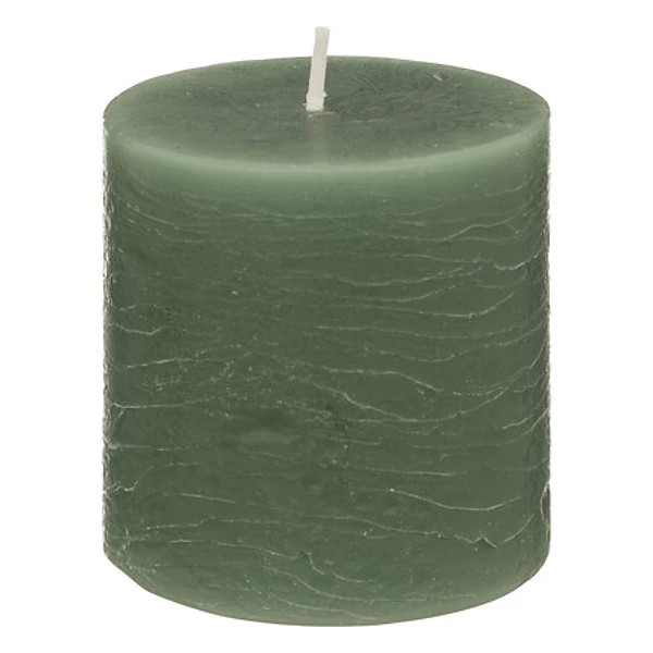 Round candle olia ve 6.7x7, medium green