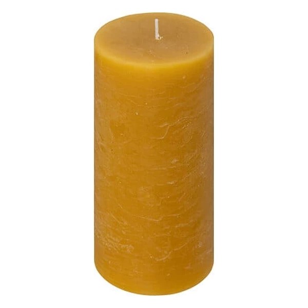 Bougie ronde olia jaune 6.8x14, moutarde