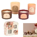 [BO0039] Scented candle x4 box of 4 elements