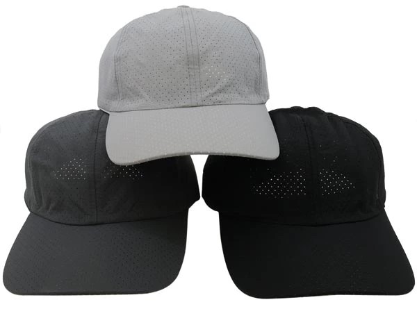Casquette de baseball perforée 57-59, 5 couleurs 