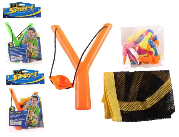 Catapult with 36 water balloons