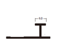 [SINGLELINE5*3000mm] Baguette de liason Aluminium 3m