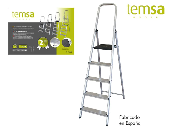 échelle 5 marches 175x45x12cm temsa