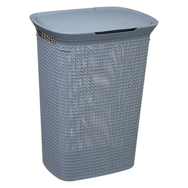 Basket Linen box 57l scandi gray, gray