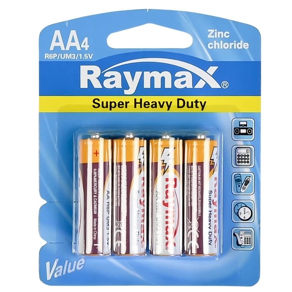 Batterie raymax penlite AA r6p 4 pc zinc