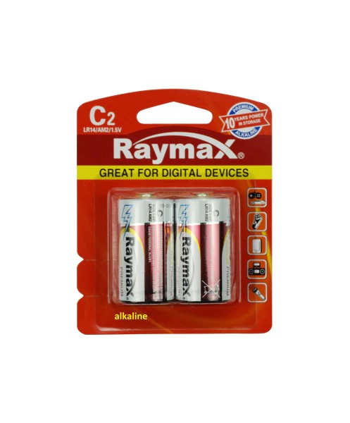 Batterie raymax c/lr14 2 pièces Alkaline