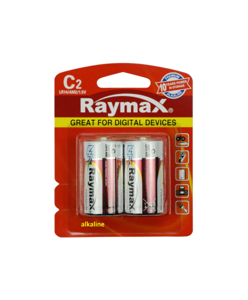 Raymax C/LR14 Battery 2 Pieces Alkaline