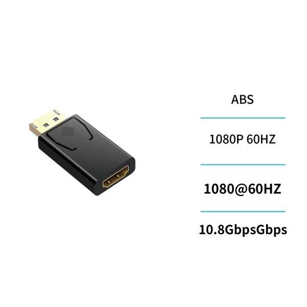 Adaptateur DP mâle vers HDMI femelle