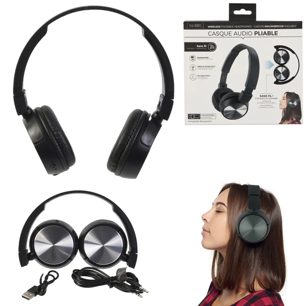 Foldable bluetooth headset