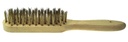 Brosse metallique 5 rangees de fil de laiton 